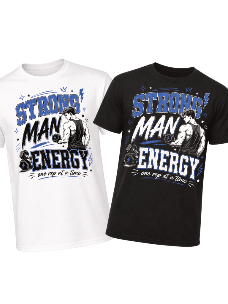 design stampheart strong man energy