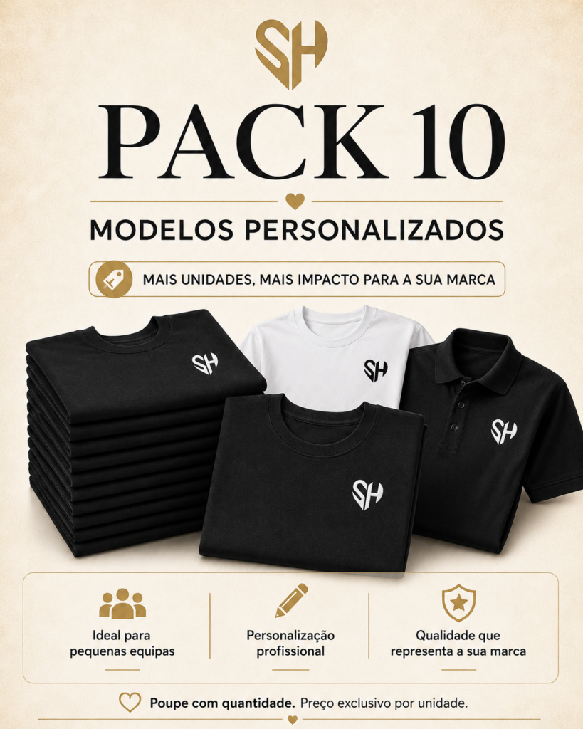 Pack 10 T-shirts personalizadas