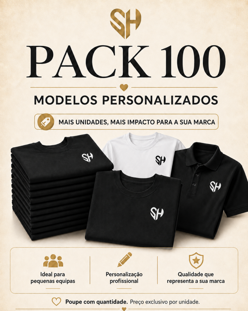 Pack 100 T-shirts personalizadas