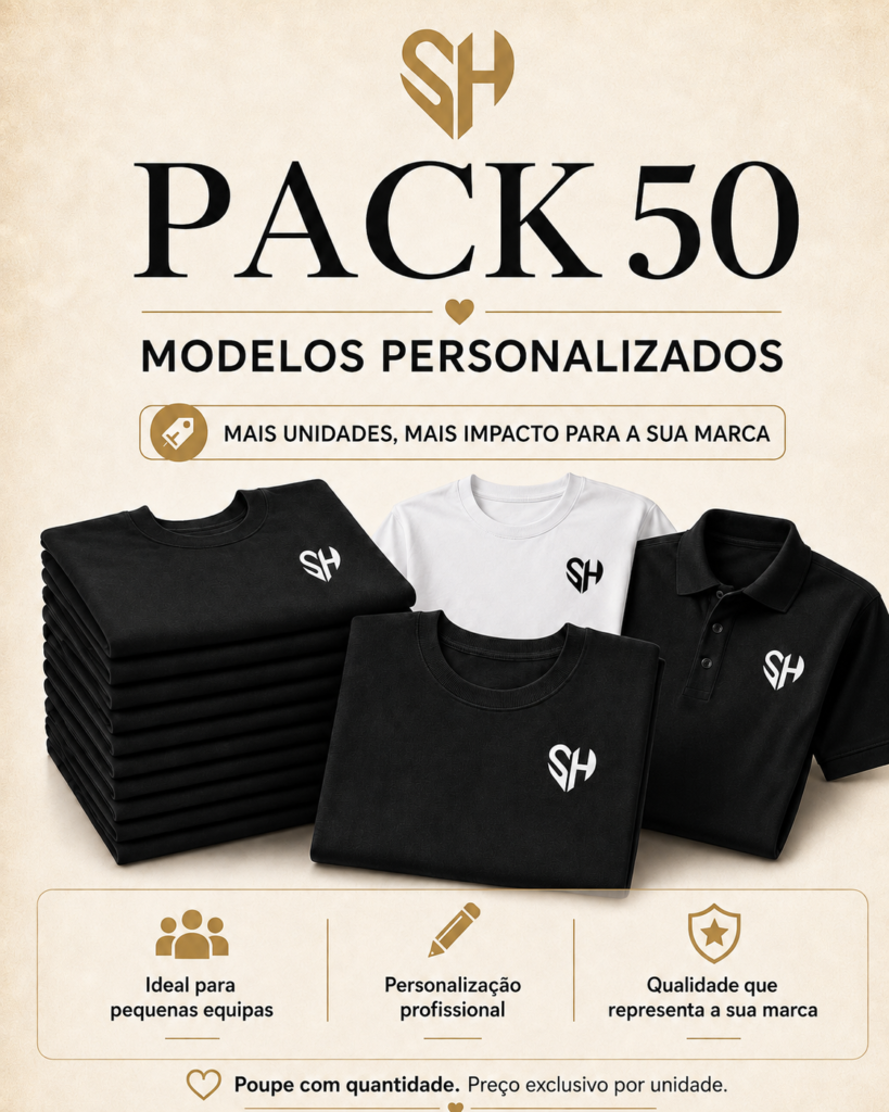 Pack 50 T-shirts personalizadas