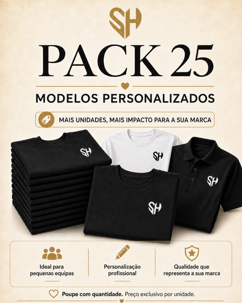 Pack 25 T-shirts personalizadas